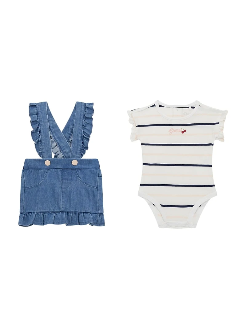Onesie and Skirt Overall Set (0-24M)