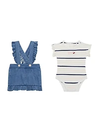 Onesie and Skirt Overall Set (0-24M)