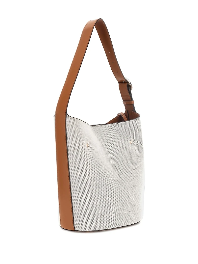 Nicolette Canvas Large Bucket Bag