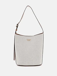 Nicolette Canvas Large Bucket Bag