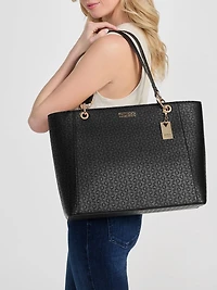 Zakaria Debossed Logo Tote