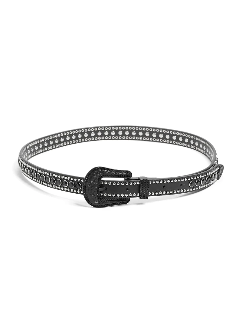 Dakota Rhinestone Skinny Belt