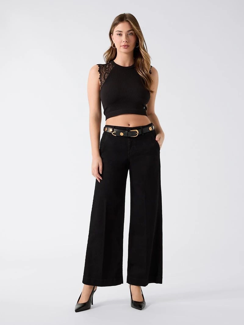 Genuine Leather Logo Belt