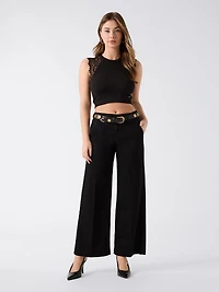 Genuine Leather Logo Belt