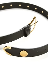 Genuine Leather Logo Belt