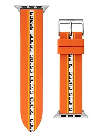 Monogram Tape Orange Silicone 42-44 mm Band for Apple Watch®