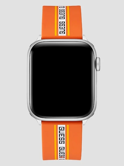 Monogram Tape Orange Silicone 42-44 mm Band for Apple Watch®