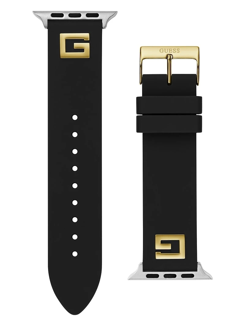 Black Silicon 42-44 mm Band for Apple Watch®