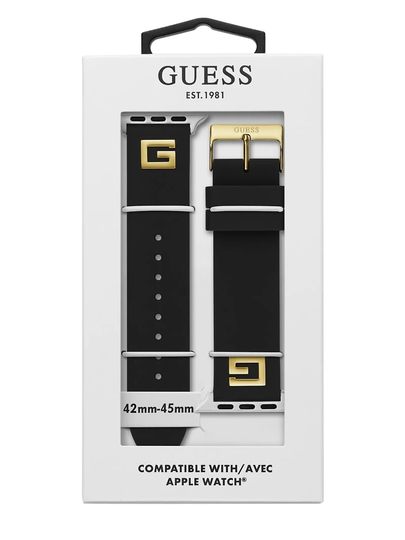 Black Silicon 42-44 mm Band for Apple Watch®