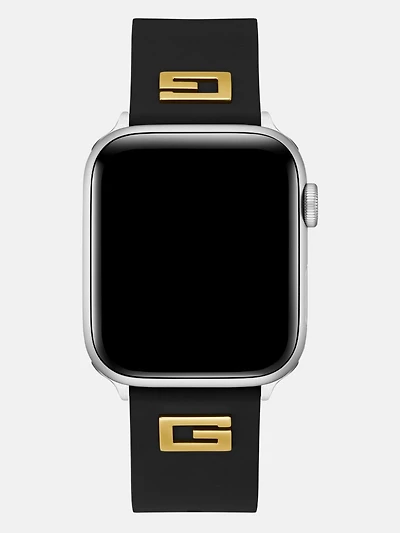 Black Silicon 42-44 mm Band for Apple Watch®