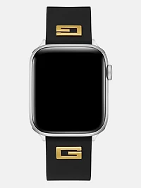 Black Silicon 42-44 mm Band for Apple Watch®