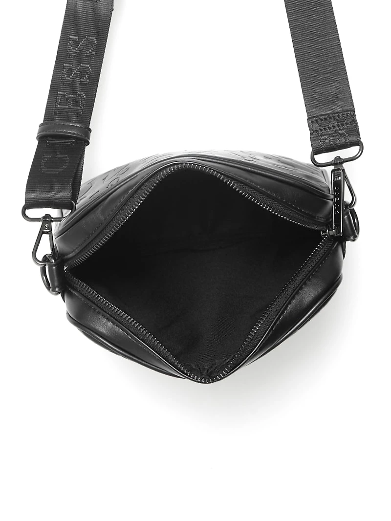 Gio Logo Top-Zip Crossbody