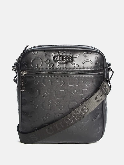 Gio Logo Top-Zip Crossbody