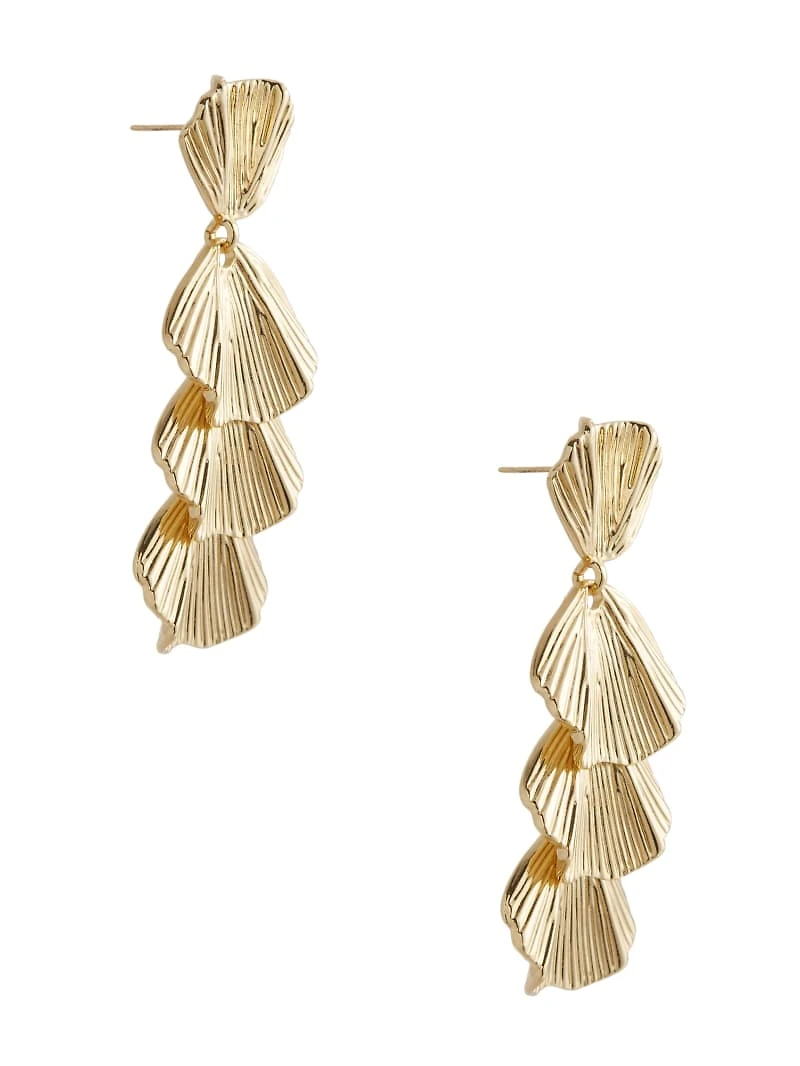Textured Leaf Earring