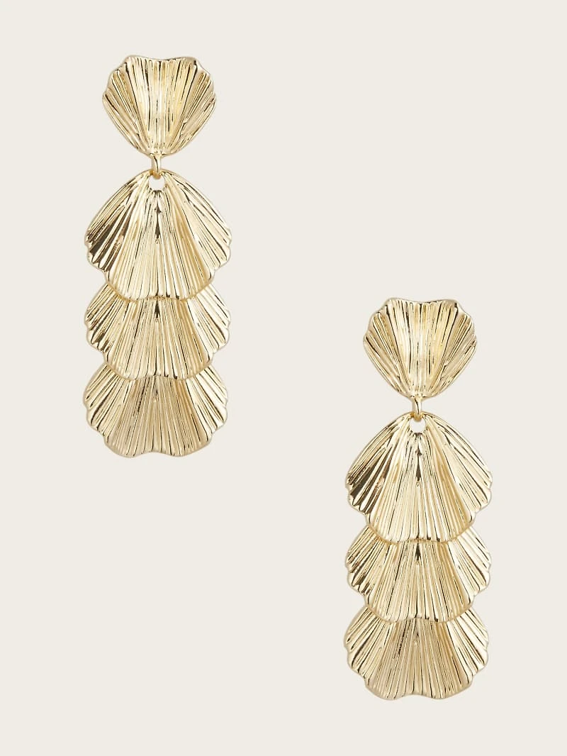 Textured Leaf Earring