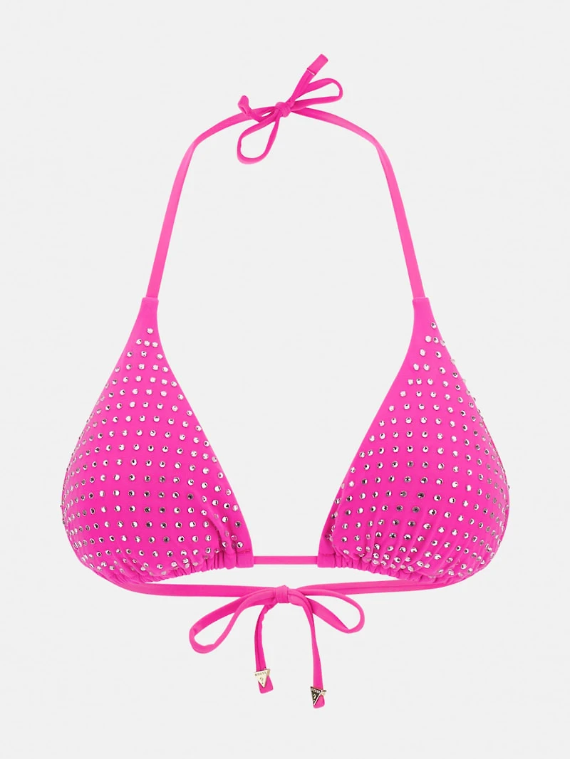 Rhinestone Triangle Bikini Top