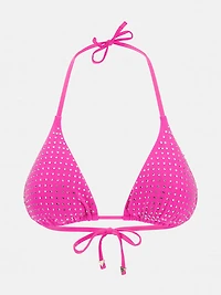 Rhinestone Triangle Bikini Top