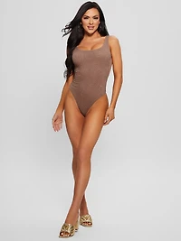 Rhinestone One-Piece Swimsuit