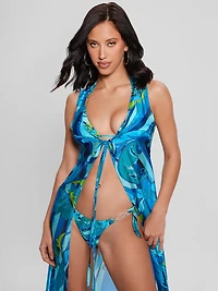 Silk-Blend Swim Cover-Up