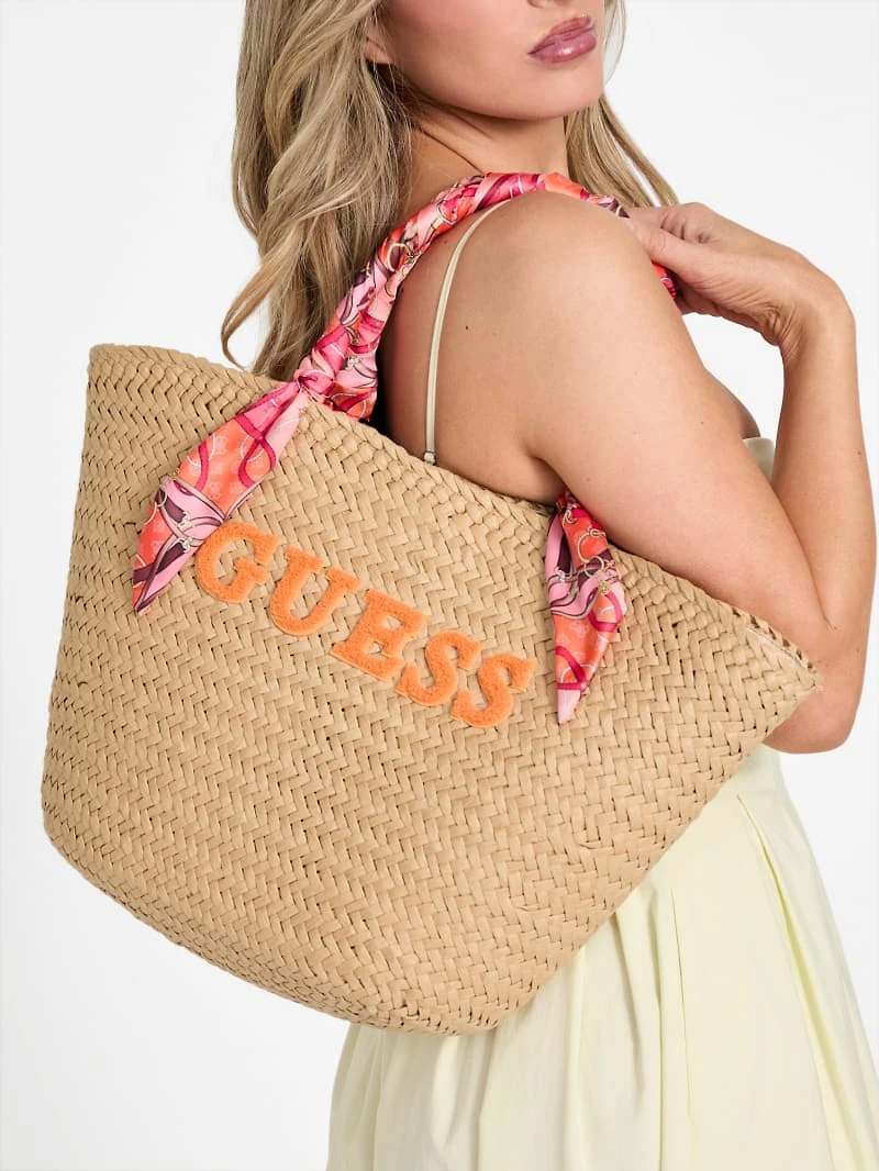 Straw Beach Tote