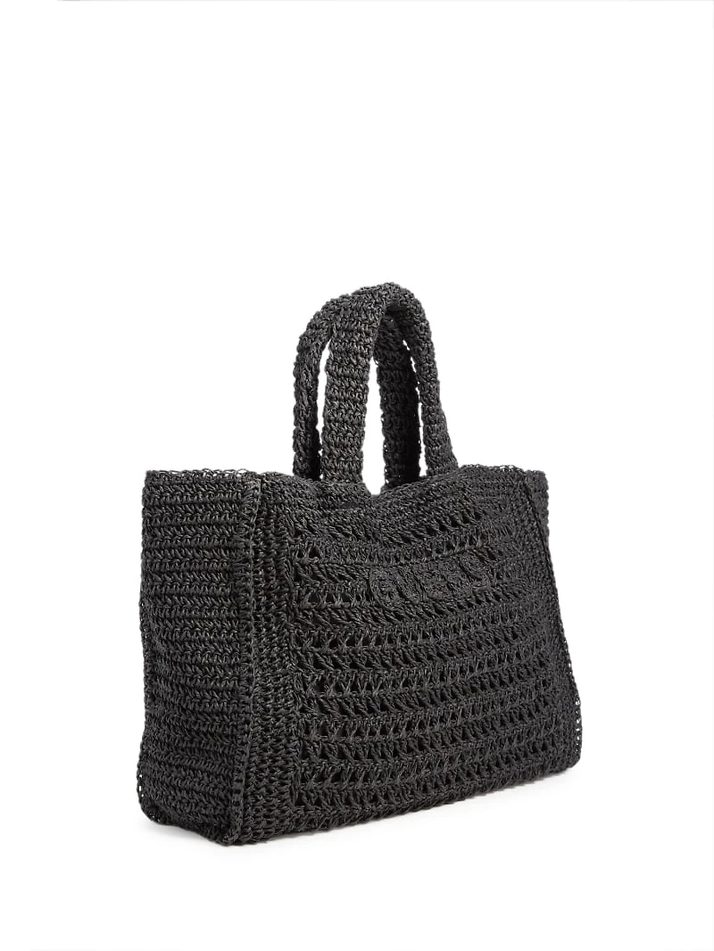 Crochet Logo Beach Bag