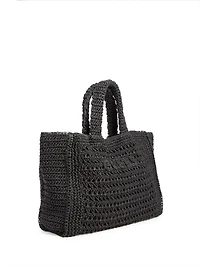 Crochet Logo Beach Bag
