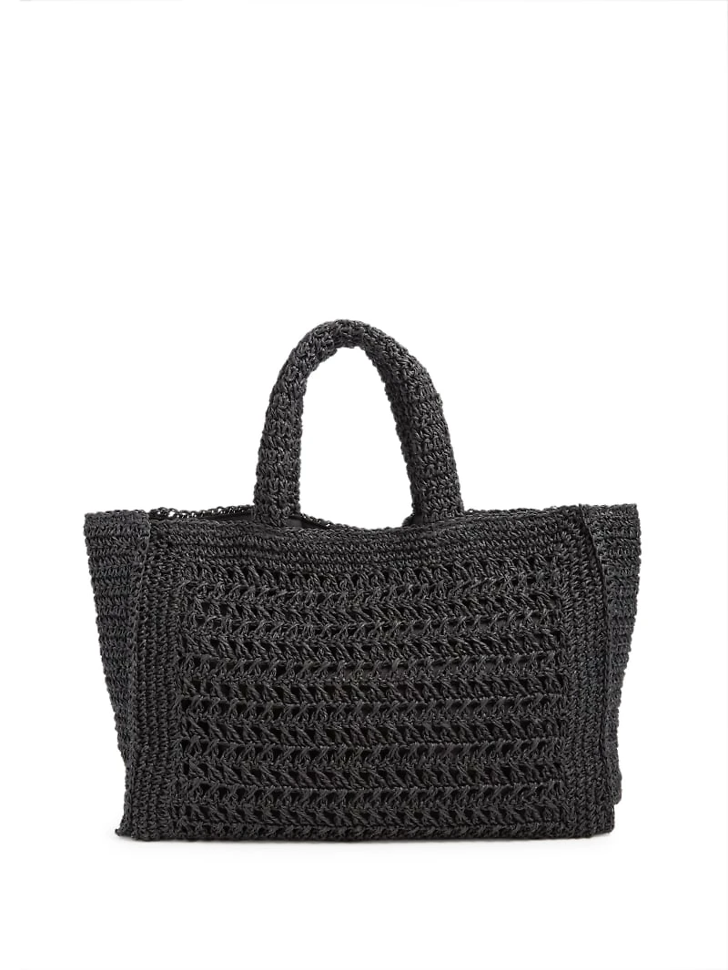 Crochet Logo Beach Bag