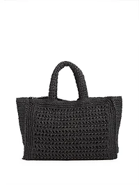 Crochet Logo Beach Bag