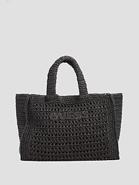 Crochet Logo Beach Bag