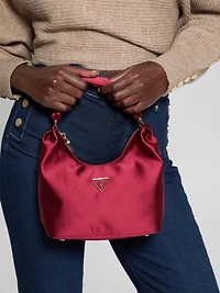 Velina Satin Hobo Bag