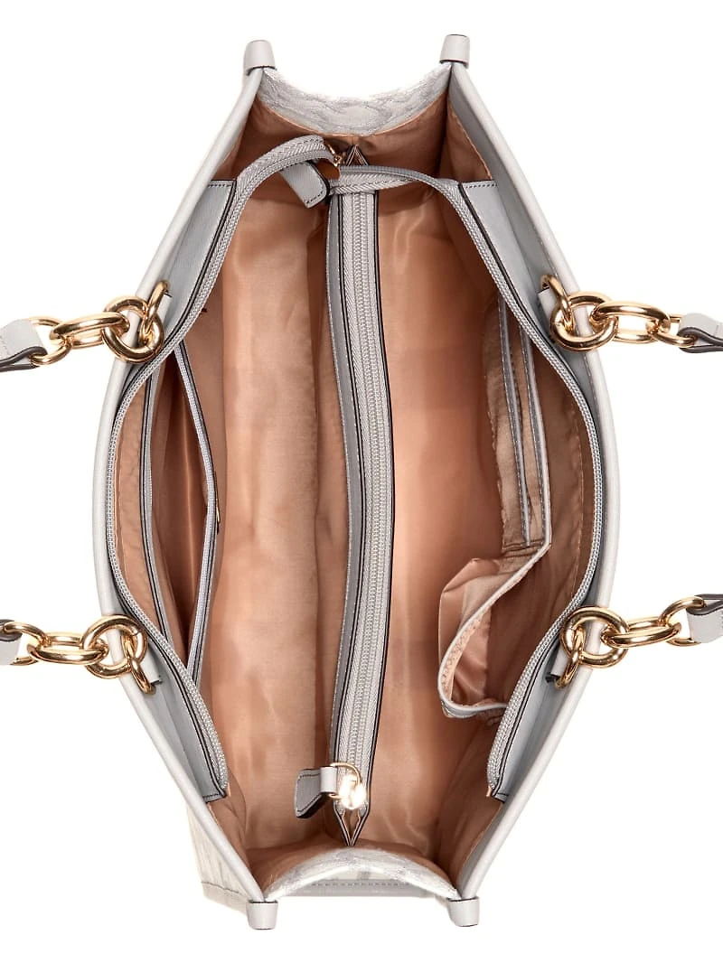 Myrtille Jacquard Logo Tote