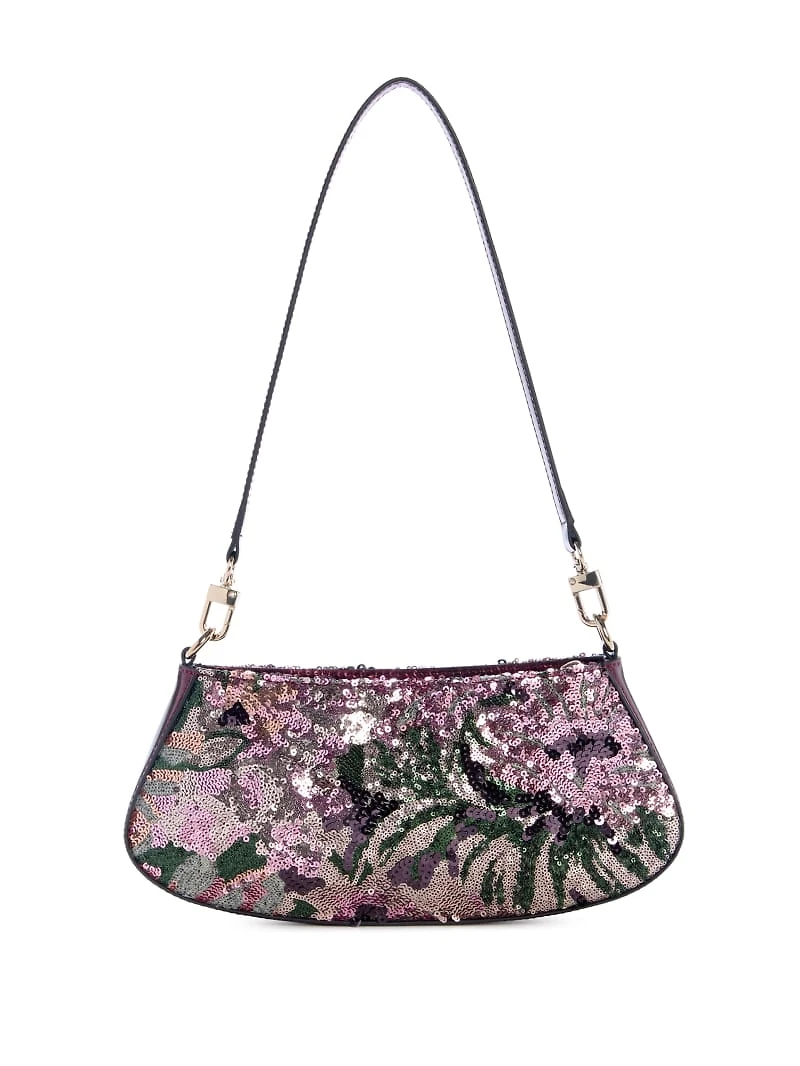 Elsie Satin Sequin Shoulder Bag