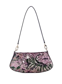 Elsie Satin Sequin Shoulder Bag