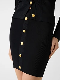 Marciano rib-knit pencil skirt