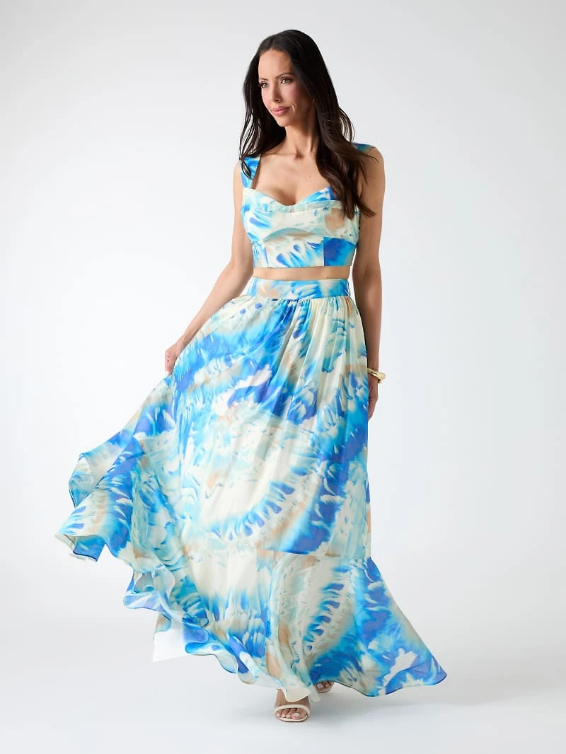 Marciano printed maxi skirt