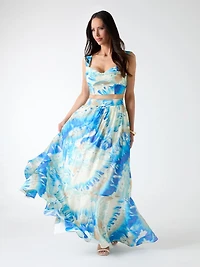 Marciano printed bustier top