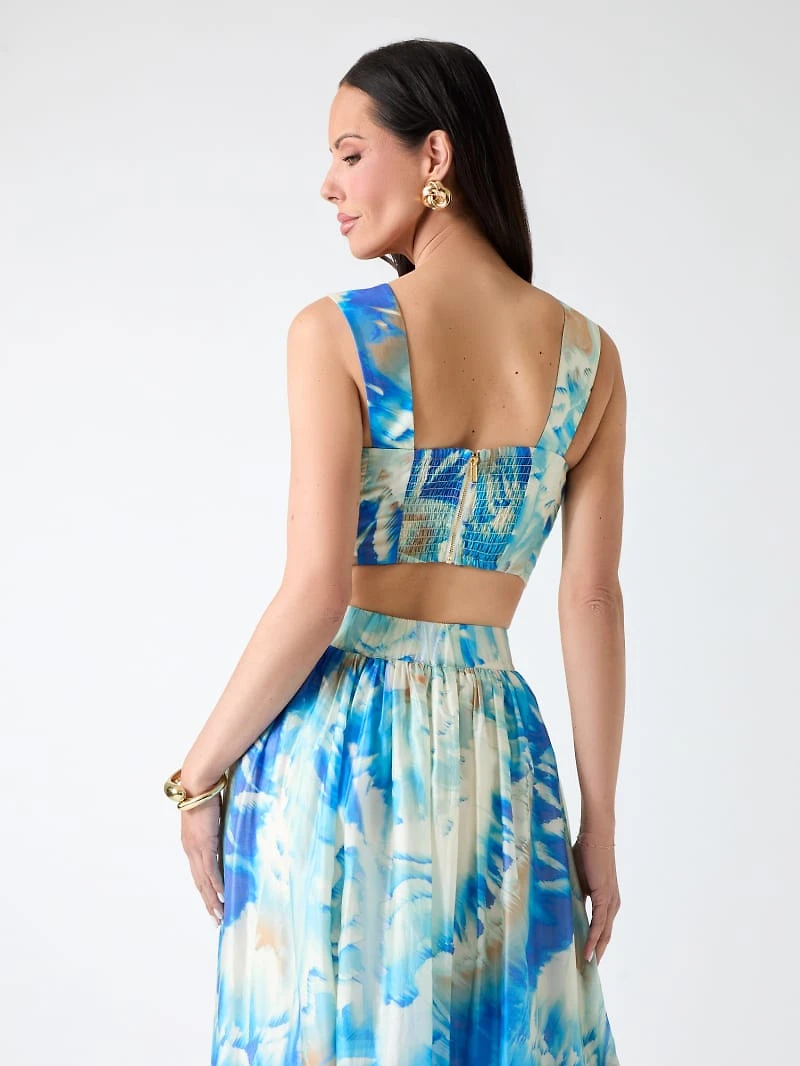 Marciano printed bustier top