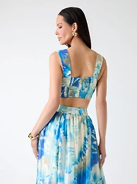 Marciano printed bustier top