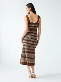 Marciano knitted lurex dress