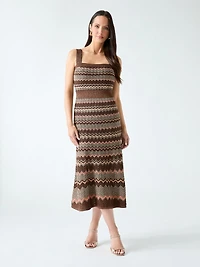 Marciano knitted lurex dress