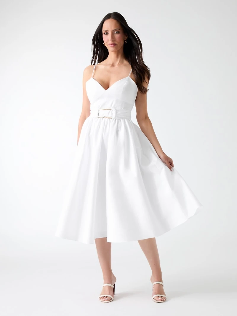 Marciano belted midi dress