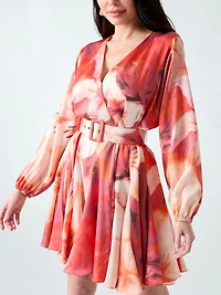 Marciano pleated mini dress