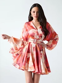 Marciano pleated mini dress