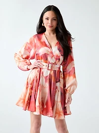 Marciano pleated mini dress