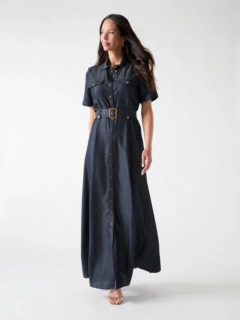 Marciano denim long dress