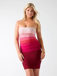 Marciano gradient bandage dress