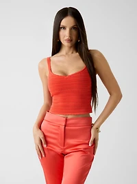 Marciano Open-Knit Top