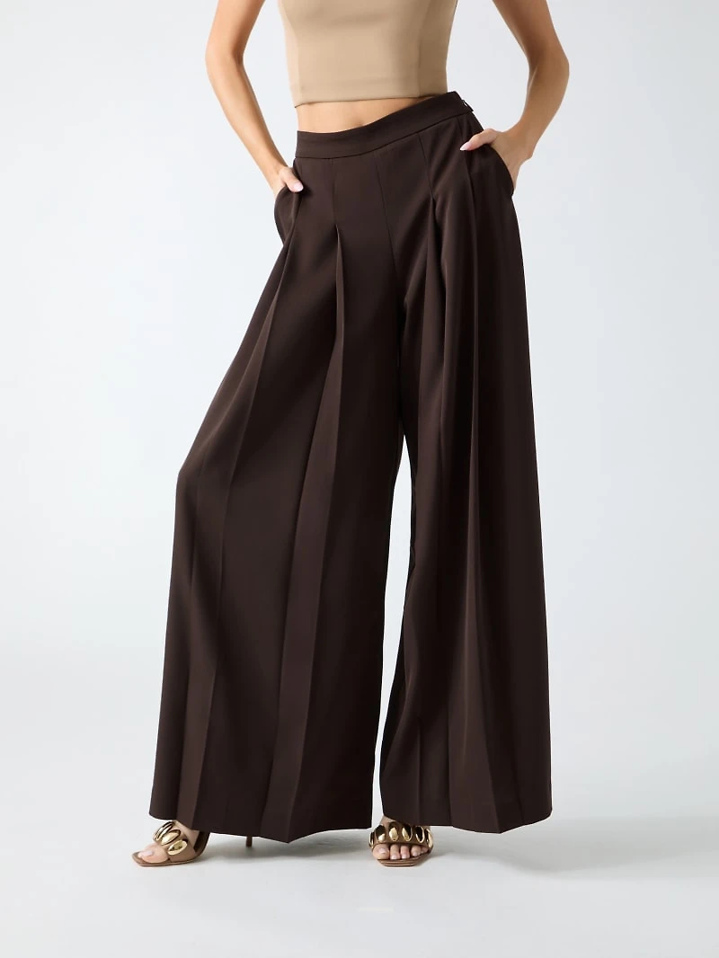 Marciano wide-leg pleated pants