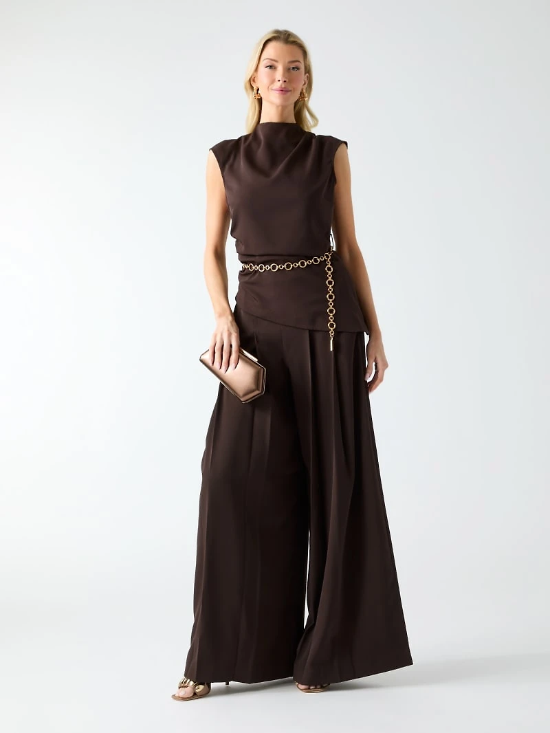 Marciano wide-leg pleated pants