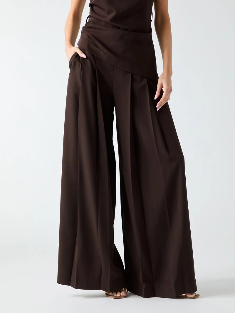 Marciano wide-leg pleated pants